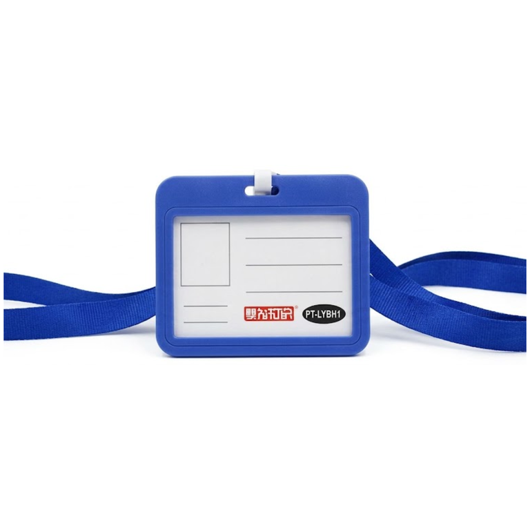 Partner ID Card Holder With Lanyard Blue PT-LYBH1